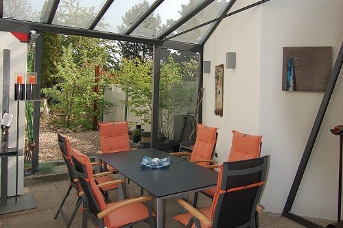 Wintergarten aus Glas